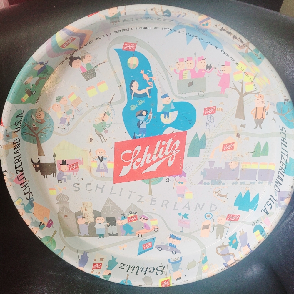 Schlitz Beer Tray-Antique